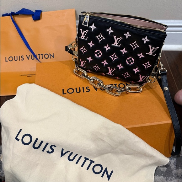 Louis Vuitton Coussin BB Black with Gold and Pink Accents - Picture 14 of 16